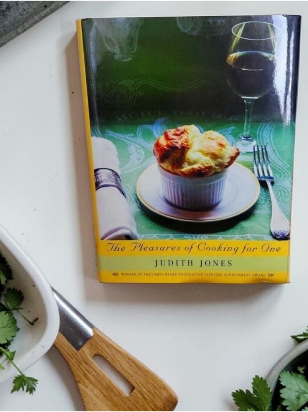"The Pleasures of Cooking for One" by Judith Jones Hardback Cookbook 2017